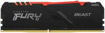 Модуль пам`яті 32GB DDR IV PC4-25600 (3200MHz) Kingston Fury Beast RGB Black (KF432C16BBA/32)