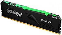 Модуль пам`яті 32GB DDR IV PC4-25600 (3200MHz) Kingston Fury Beast RGB Black (KF432C16BBA/32), фото 4