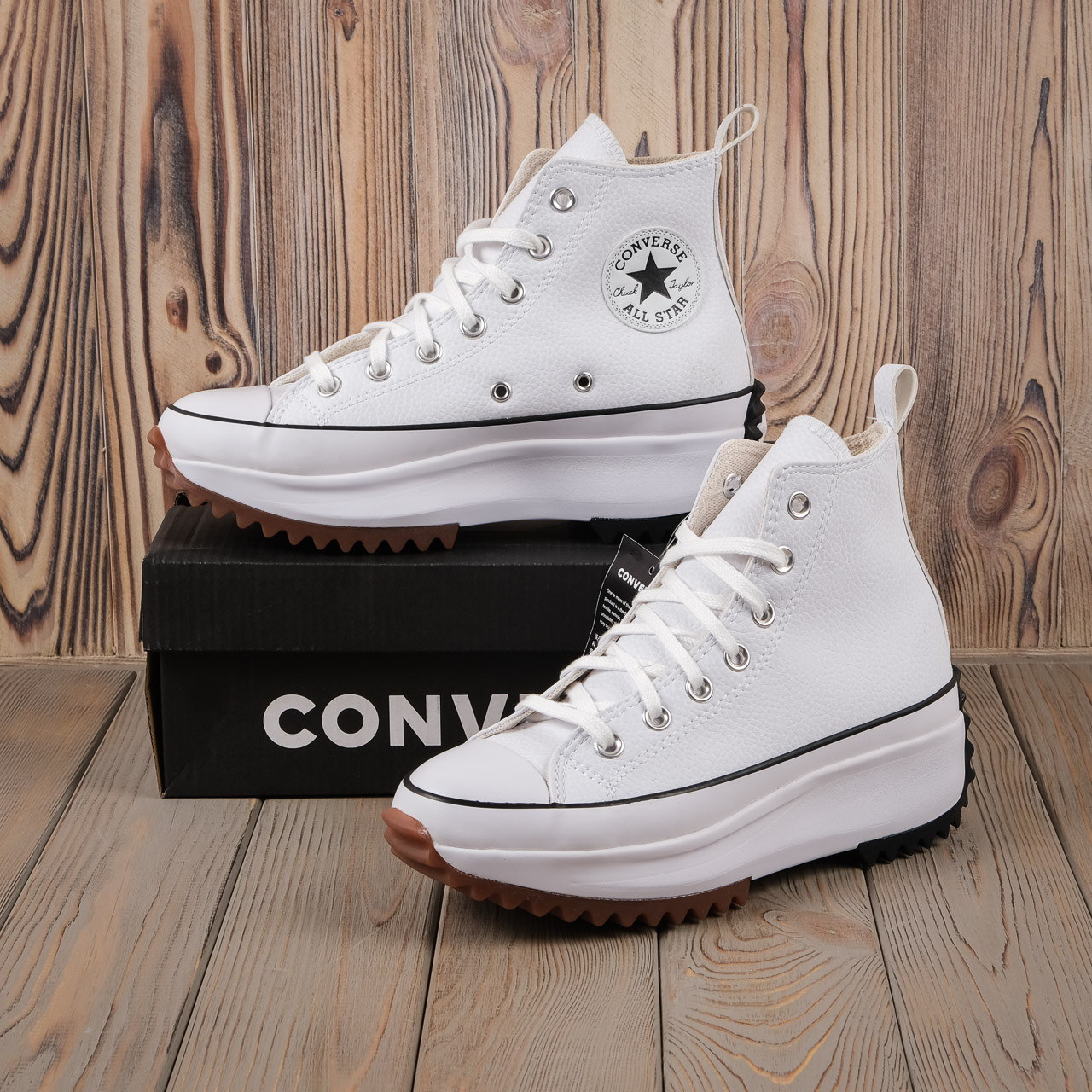 Кеди жіночі на платформі Converse Run Star  Hike  White