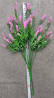 Искусственная ЛАВАНДА ЦВЕТУЩАЯ - 4 расцветки - 9 веточек.36 цветков высота 44 см ( AV-011 ) в уп. 32шт