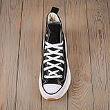 Кеди жіночі на платформі Converse Chuck 70 Hi Black\White, фото 5