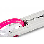 Самокат із ручним тормозом Razzo CITY 200 мм. алюмінієвий HUL1-200 White/Pink, фото 5