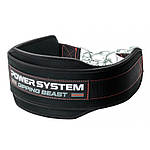 Пояс для обтяжень з ланцюгом Power System PS-3860 Dipping Beast неопреновий Black/Red, фото 3