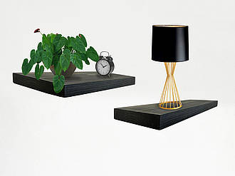 Полиця плаваюча, полиця дерев'яна настінна