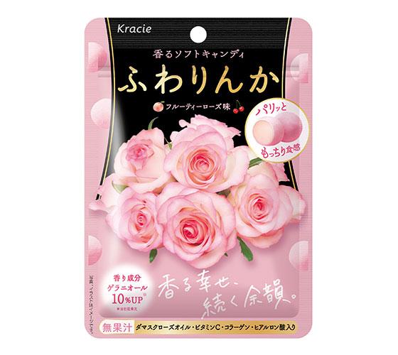 Kracie Fuwarinka Soft Beauty Candy Rose М'які жувальні цукерки з екстрактом троянди, 35 г