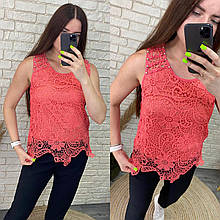 Стильна жіноча блуза, тканина "Мереживо" 48, 50, 52 розмір 48