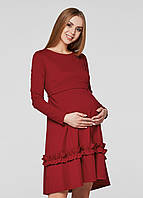 Платье с длинным рукавом для беременных и кормящих мам размер M обьем груди 88-96