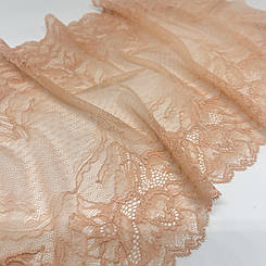 Мереживо "Персикова любов" еластичне персикове 24 см.