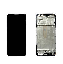 Дисплей Oppo A96 5G IPS модуль в зборі з рамкою, чорний, оригінал