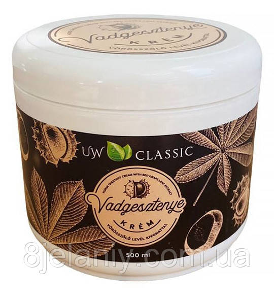 Антиварикозний крем "Конський каштан" з екстрактом виноградного листя 500 мл