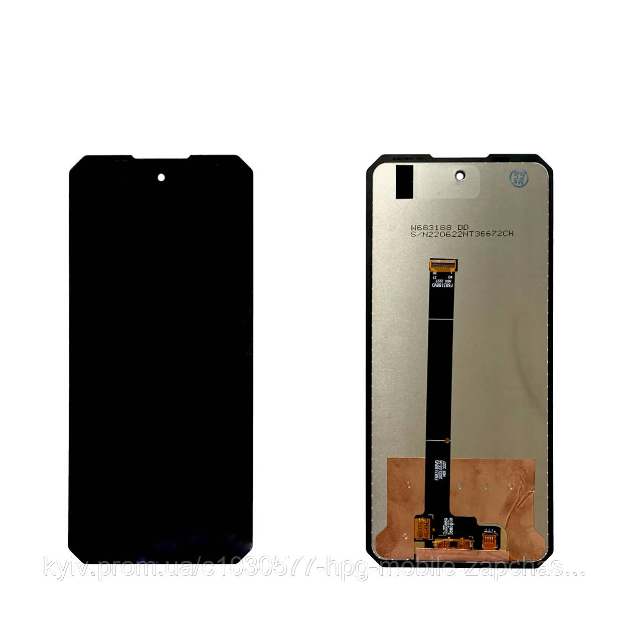 Дисплей Oukitel WP19 модуль у зборі, чорний, оригінал, фото 1