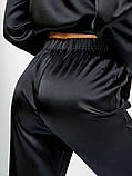 Піжама жіноча класика чорна (9100), фото 5
