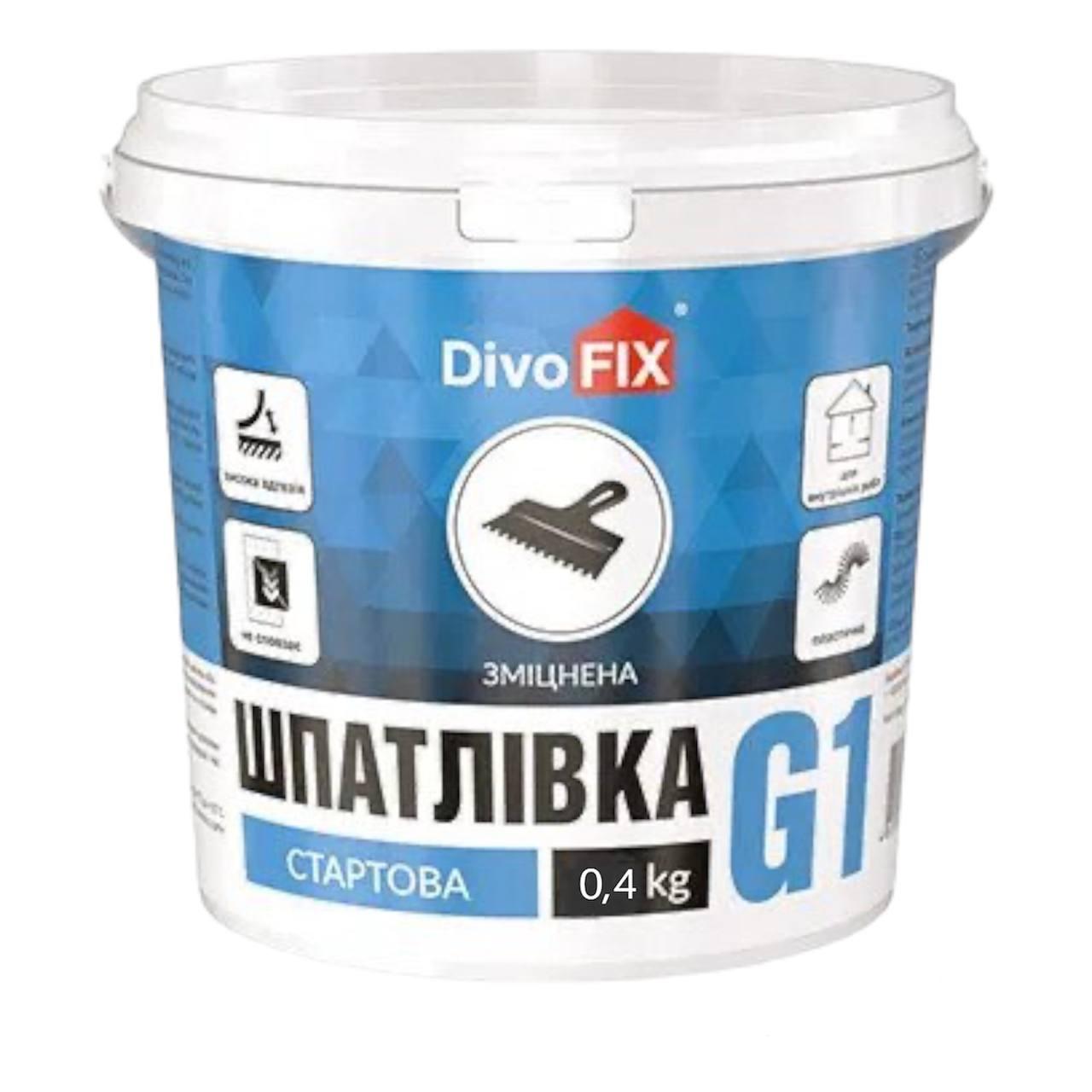 Стартова Шпаклівка посилена "Гарант-1" 0.4кг (1669442759)