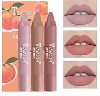 Губная помада-карандаш Teayason Lipstick матовая в разных цветовых гаммах / не пересушивает губы Персиковый и