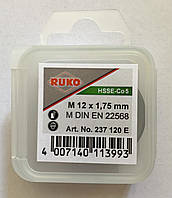 Плашка М12х1,75 6g DIN22568 HSSE-Co5 RUKO