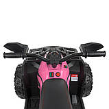 Дитячий електроквадроцикл на акумуляторі з пультом керування Bambi M 4795 для дітей 3-8 років рожевий, фото 2