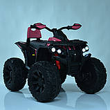 Дитячий електроквадроцикл на акумуляторі з пультом керування Bambi M 4795 для дітей 3-8 років рожевий, фото 4