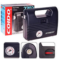 Автомобильный компрессор COIDO 2702 манометр/фон автомобильный насос для подкачки шин 3
