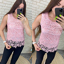 Стильна жіноча блуза, тканина "Кружево" 46, 48, 50, 52 розмір 46 48