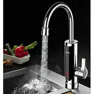 Проточний кран водонагрівач Delimano RX-011 бойлер з хромованим екраном з нижнім підключенням, фото 6