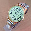 Годинник наручний з фосфорним циферблатом на розтяжному браслеті, фото 4