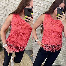 Стильна жіноча блуза, тканина "Мереживо" 46, 48, 50, 52 розмір 46