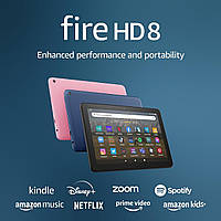 Планшет Amazon Fire HD 8 12th gen tablet, 8" HD , 32 GB, планшетный компьютер для работы и учебы -синий