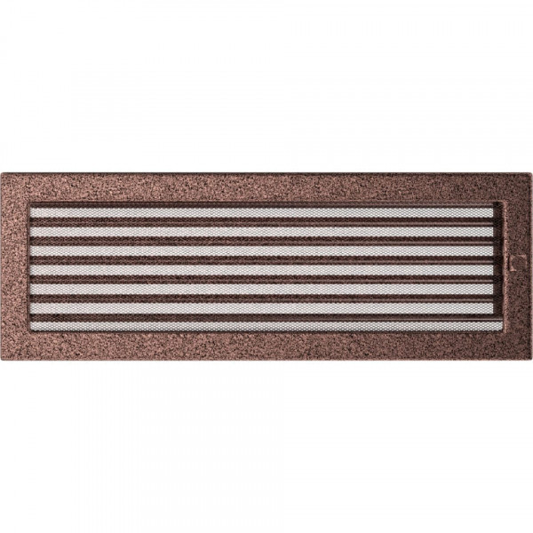 Решітка мідна з жалюзями 17x49