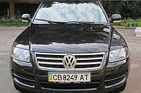 Накладка на решетку радиатора перемычки Volkswagen Touareg 2003-2007 4шт 3