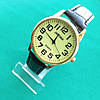 Годинник наручний з фосфорним циферблатом на чорному ремінці, фото 2