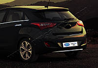 Накладки на задний бампер Hyundai I30 2012-2017 верхний Защитные декоративные накладки на бампер авто 3