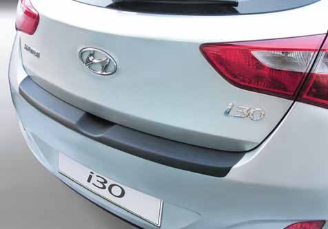 Накладки на задний бампер Hyundai i30/Elantra 2012- / ABS Защитные декоративные накладки на бампер авто 3 - фото 1 - id-p1720492060