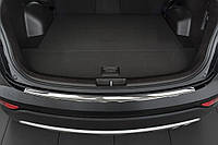 Накладки на задний бампер Hyundai Santa Fe III 2013-2017 полирован. Защитные декоративные накладки на бампер 3