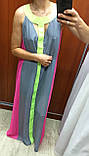 Жіноча шифонова довга сукня літня яскрава, фото 4
