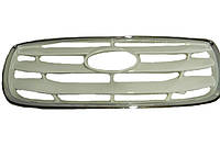 Решетка радиатора на Hyundai Santa Fe II 2009-2012 +рамка хром.узкая Автомобильные решетки радиатора на 3