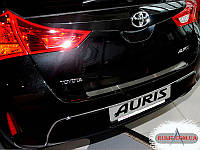 Накладки на задний бампер TOYOTA AURIS II 2013- 1шт Защитные декоративные накладки на бампер авто 3