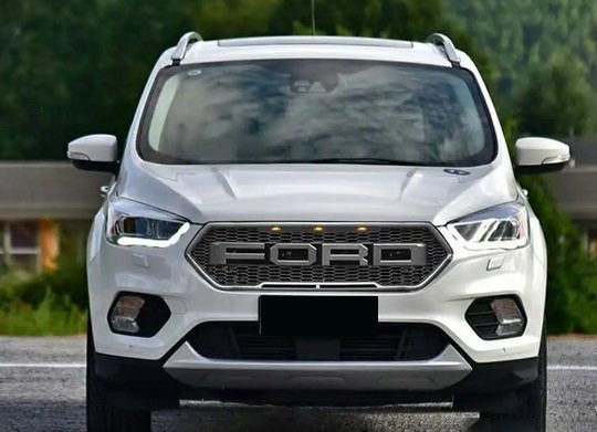 Ford Kuga / Escape Mk2 2016+ решетка радиатора с LED огнями в стиле Raptor 3 - фото 3 - id-p1720299345