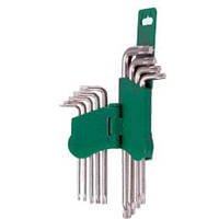 Комплект угловых ключей TORX 9 пр. 16742-29T HANS 3