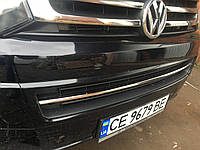 Накладки на передний бампер VW T5+ 2010-2015 1шт Защитные декоративные накладки на бампер авто 3