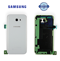 Задняя панель корпуса (крышка аккумулятора) Samsung A720 Blue A7 2017 (GH82-13679C) сервисный оригинал