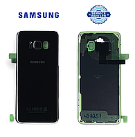 Задняя панель корпуса (крышка аккумулятора) Samsung G950 Black S8 (GH82-13981A) сервисный оригинал