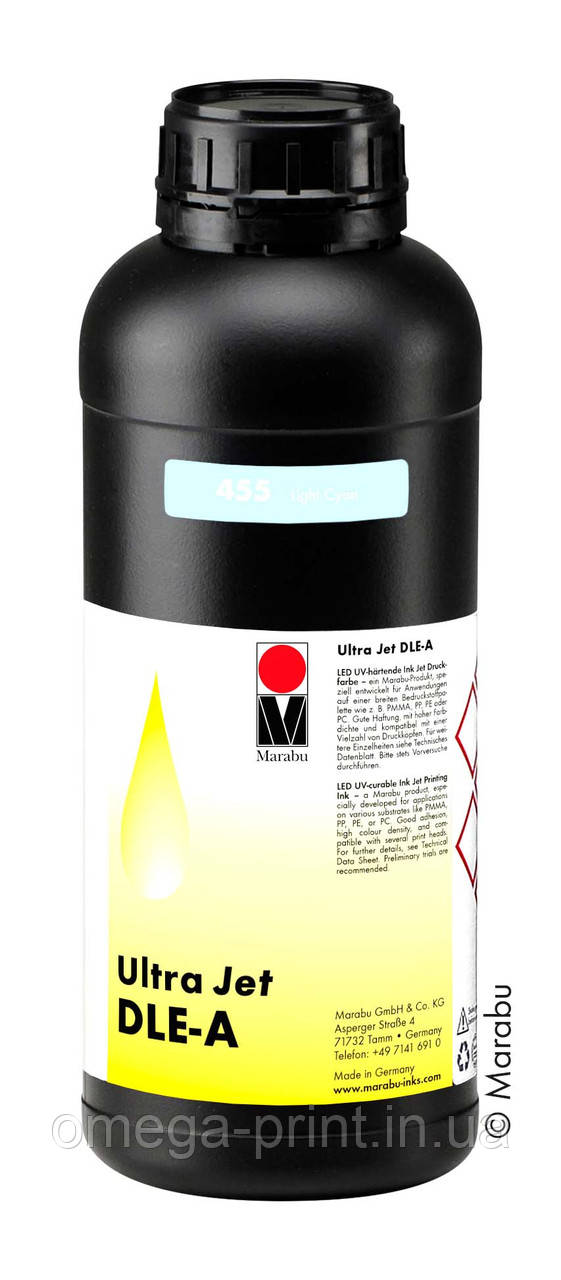 УФ чернила UltraJet DLE-A 455 LC BOT 1L, фото 1