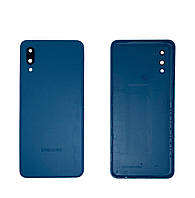 Задняя панель корпуса (крышка аккумулятора) Samsung A02 A022 Blue оригинал