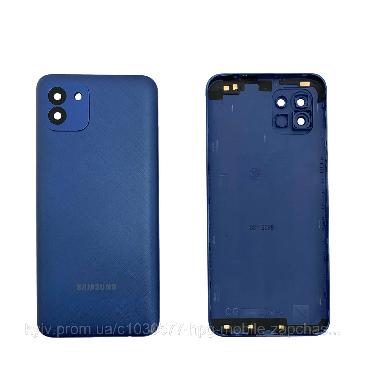 Задня панель корпусу (кришка акумулятора) Samsung A03 A035 Blue оригінал, фото 1