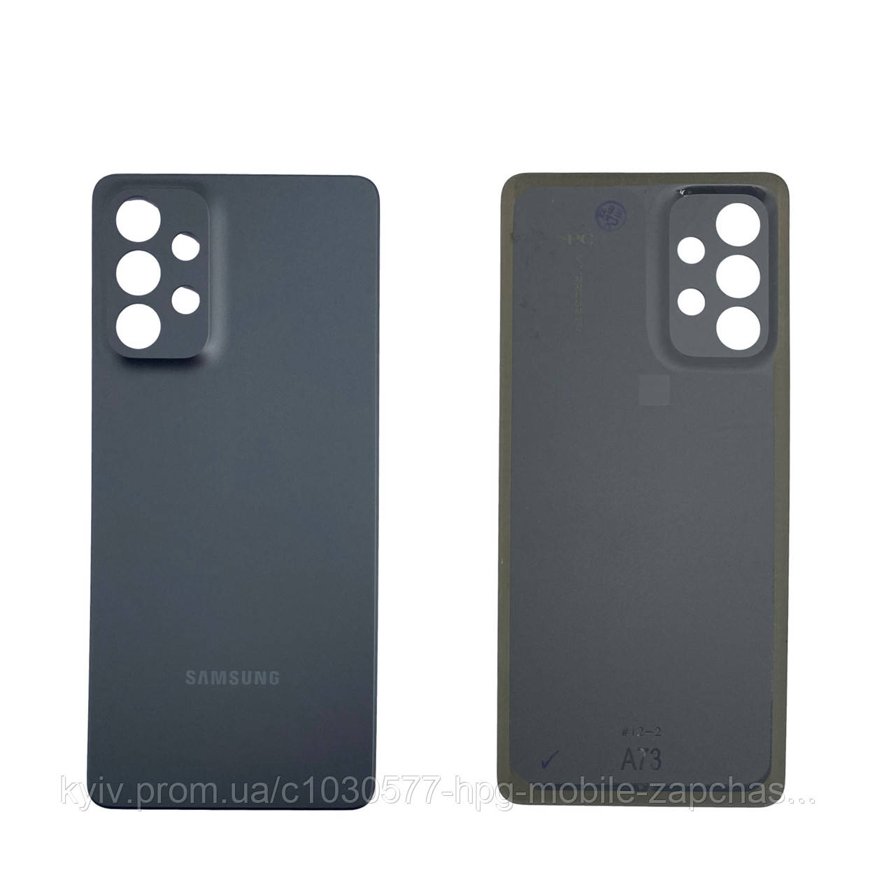 Задня панель корпусу (кришка акумулятора) Samsung A73 A736 Black оригінал, фото 1