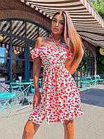 Потрясающее Женское летнее платье приталенного кроя Ткань: Софт Размер 42-44, 46-48