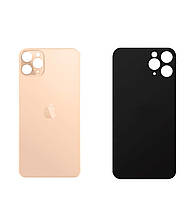 Задняя панель корпуса (крышка аккумулятора) iPhone 12 Pro Gold (большое отверстие) оригинал