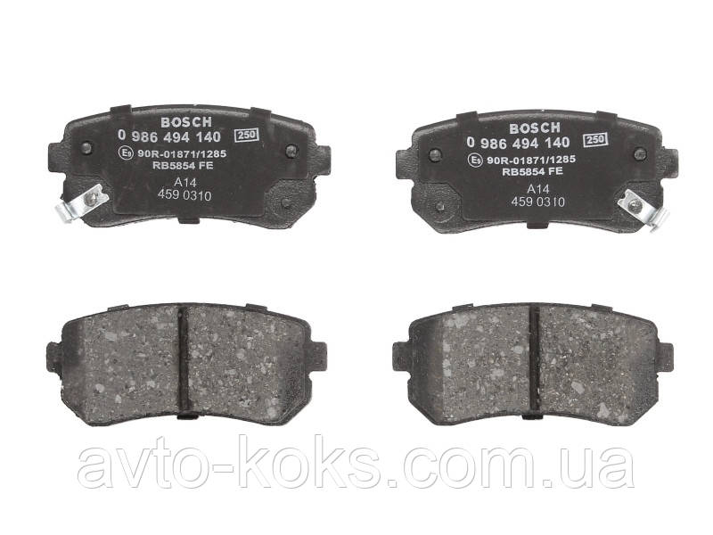 Bosch 0986494140 Гальмівні колодки задні KIA CEED Cerato Picanto Rio Sportage Hyundai Accent i20 i30