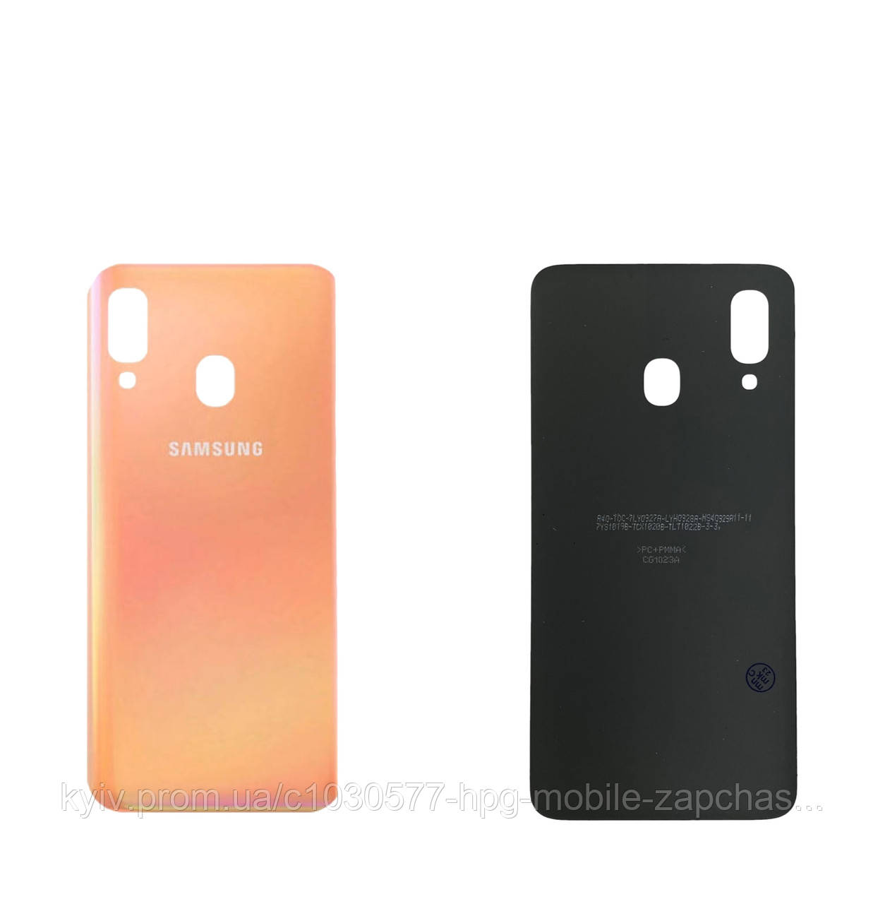 Задня панель корпусу (кришка акумулятора) Samsung A40 A405 Orange оригінал, фото 1