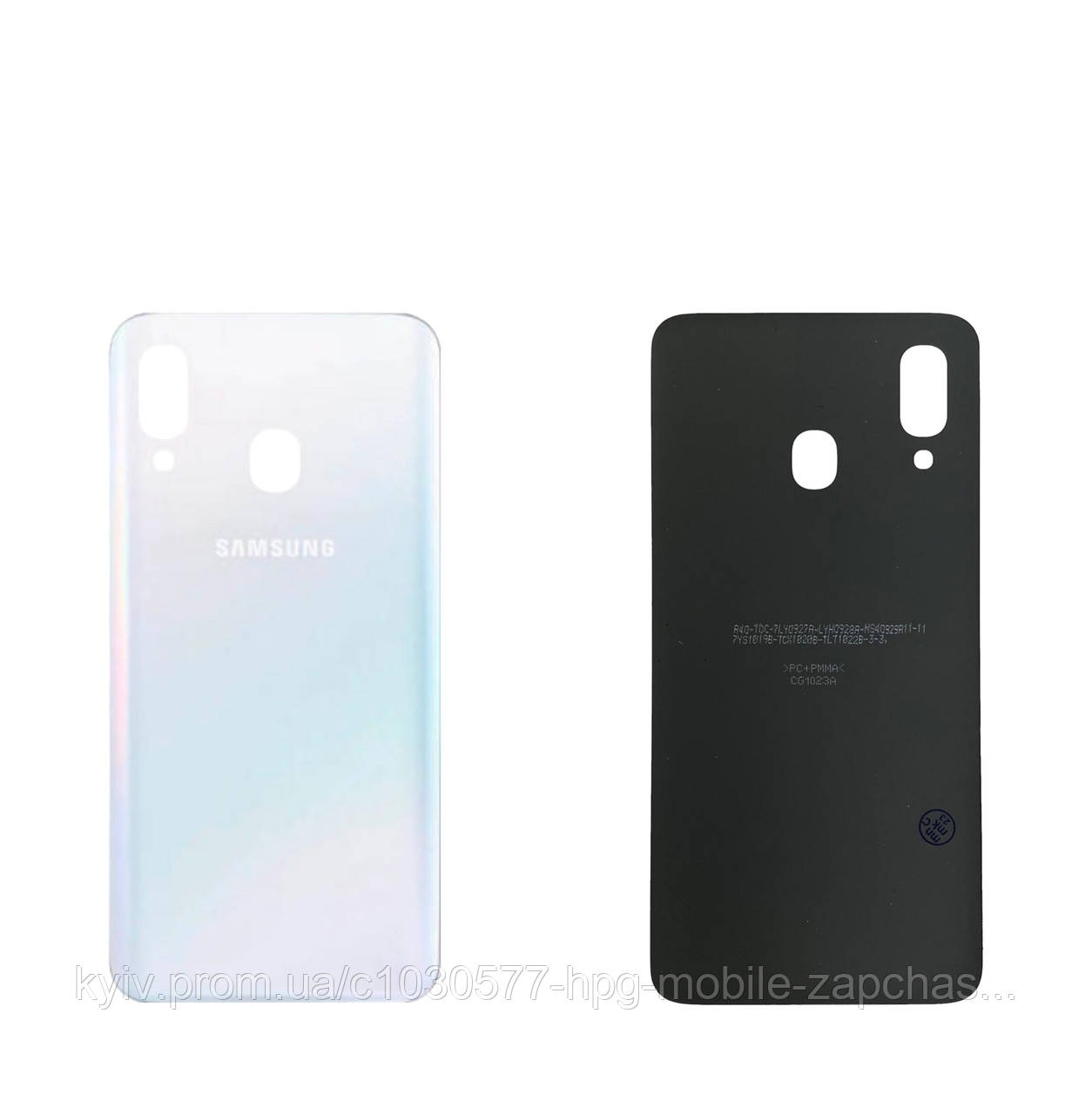 Задня панель корпусу (кришка акумулятора) Samsung A40 A405 White оригінал, фото 1